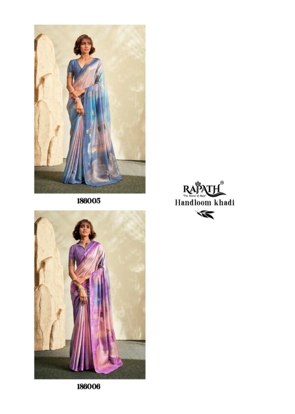 Rajpath Asopalav Silk Handloom Khadi Silk Saree Catalog Collection - Image 8
