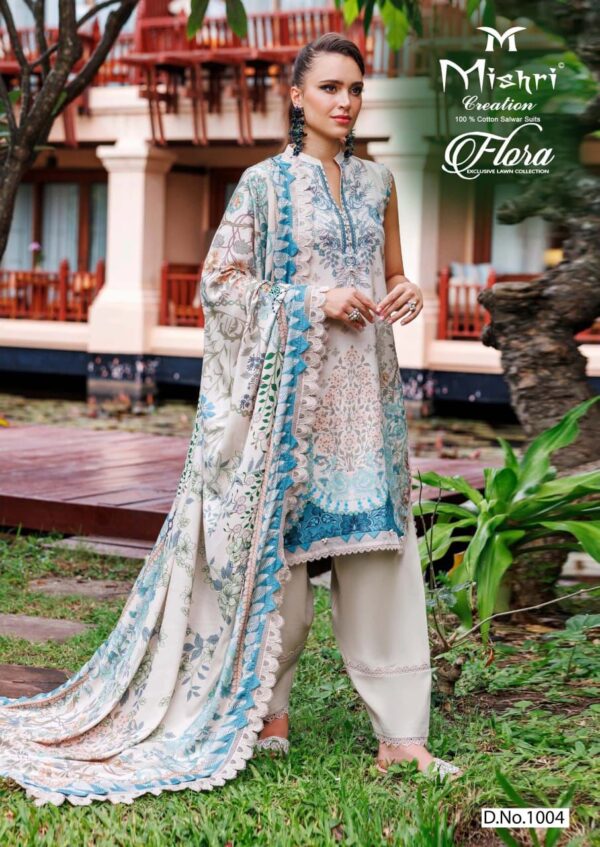 Mishri Flora 1 Lawn Cotton Printed Dress Material Catalog Collection - Image 3
