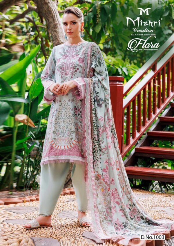 Mishri Flora 1 Lawn Cotton Printed Dress Material Catalog Collection - Image 5