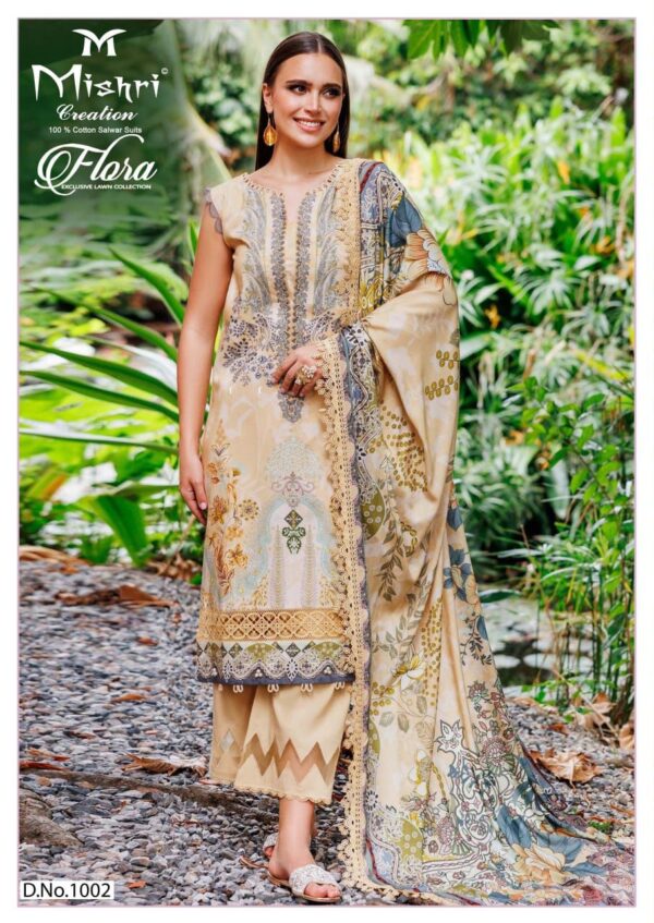 Mishri Flora 1 Lawn Cotton Printed Dress Material Catalog Collection - Image 6