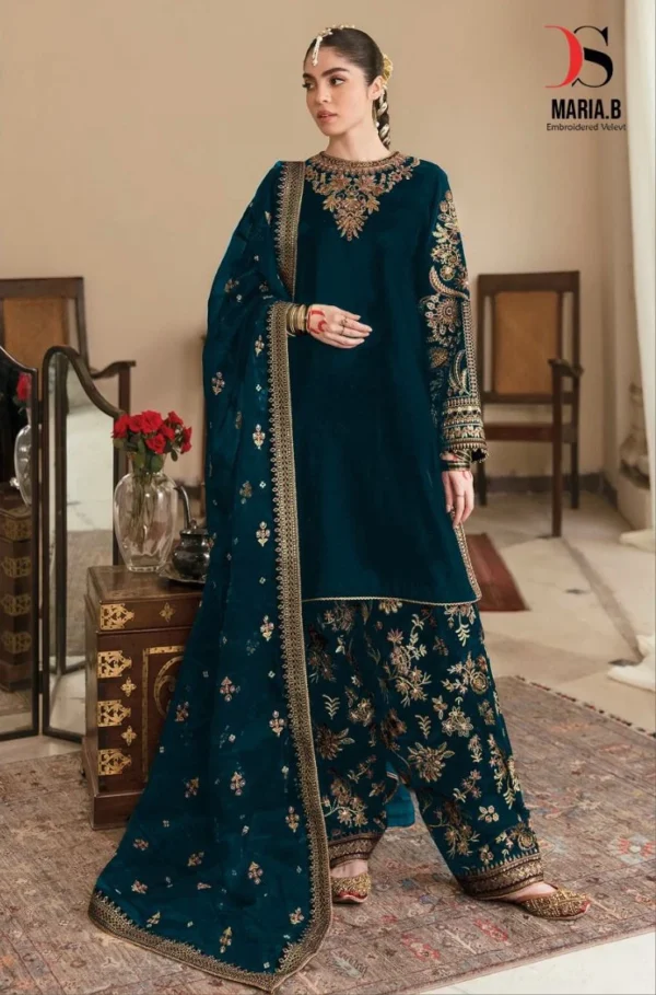 Deepsy Maria B 104 Velvet Pakistani Salwar Suit Catalog Collection