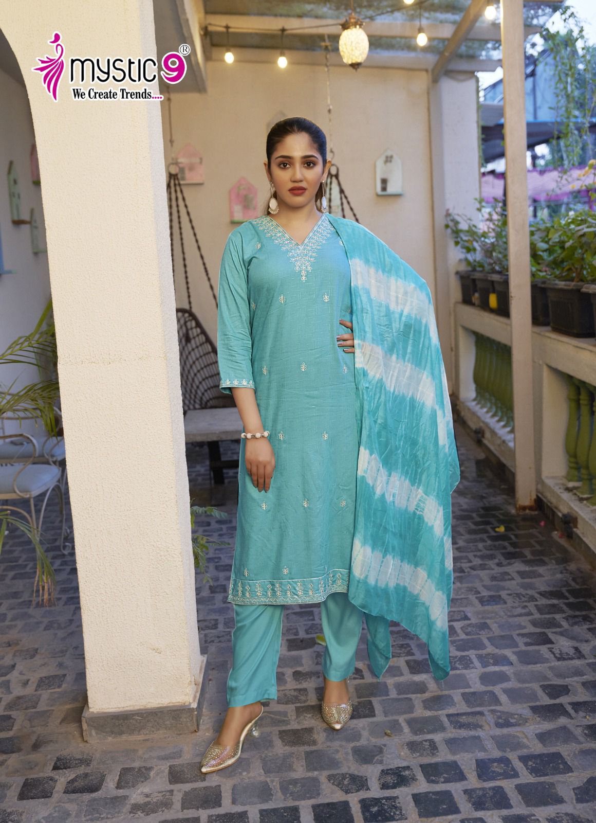 Mystic 9 Shilpa Vol 1 Kurti Bottom With Dupatta Catalog Collection - Image 4