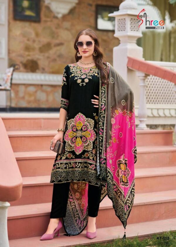 Shree Kt 113 Viscose Maslin Digital Printed Salwar Suits Catalog Collection
