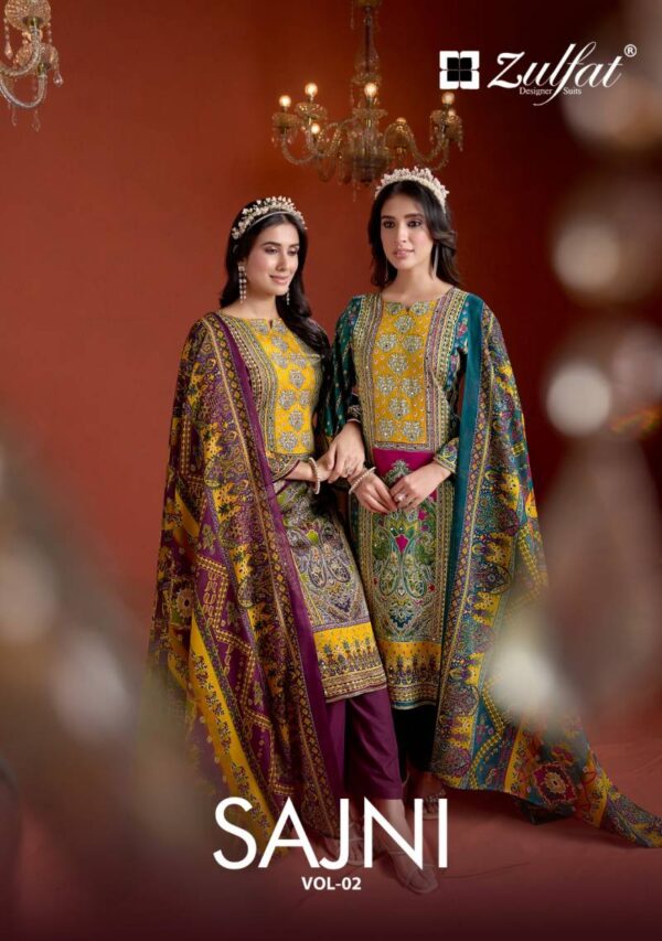 Zulfat Sajni Vol 2 Cotton Printed Dress Material Catalog Collection