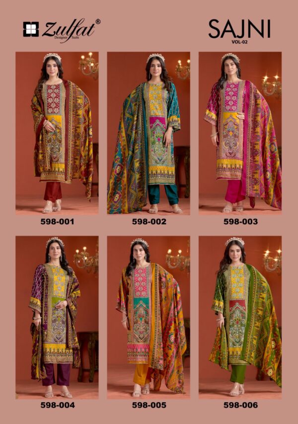 Zulfat Sajni Vol 2 Cotton Printed Dress Material Catalog Collection - Image 9
