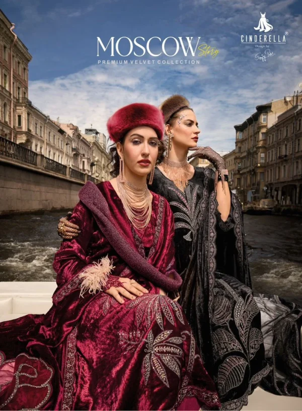 Cinderella Moscow Story Viscose Velvet Salwar Suit Catalog Collection