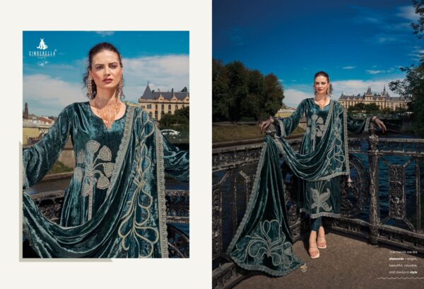 Cinderella Moscow Story Viscose Velvet Salwar Suit Catalog Collection - Image 3
