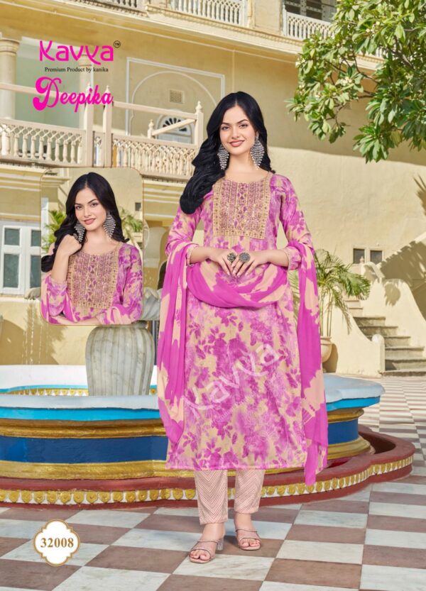 Kavya Deepika Vol 32 Straight Kurti Bottom With Dupatta Catalog Collection - Image 3