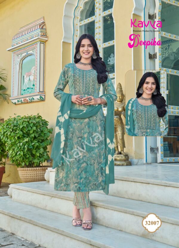 Kavya Deepika Vol 32 Straight Kurti Bottom With Dupatta Catalog Collection - Image 7