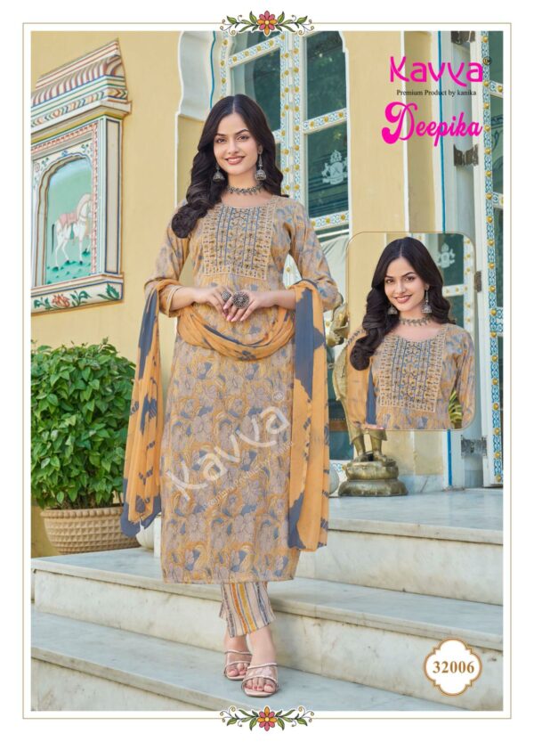 Kavya Deepika Vol 32 Straight Kurti Bottom With Dupatta Catalog Collection - Image 9