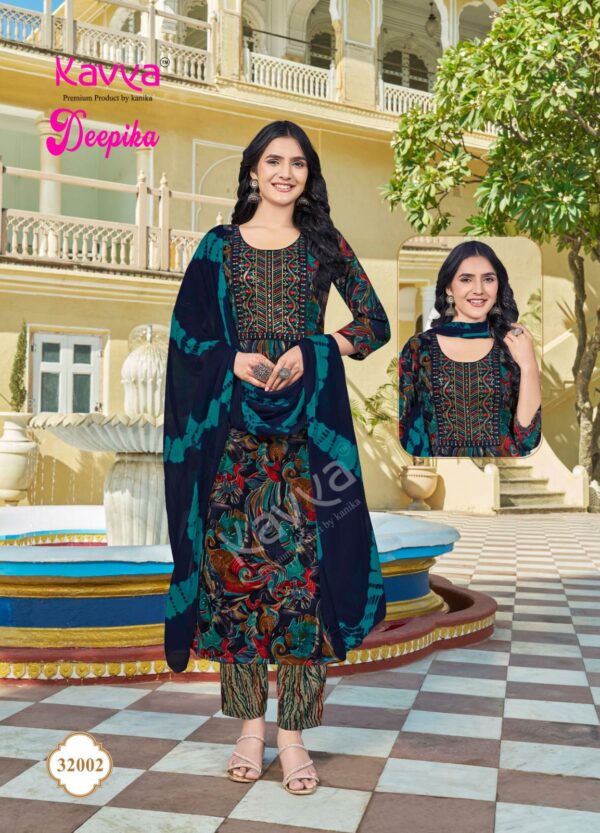 Kavya Deepika Vol 32 Straight Kurti Bottom With Dupatta Catalog Collection - Image 10