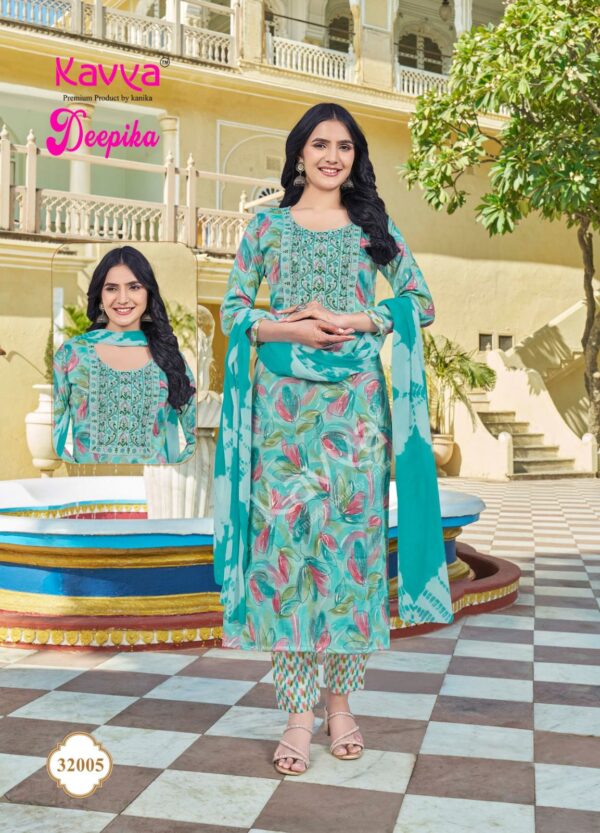 Kavya Deepika Vol 32 Straight Kurti Bottom With Dupatta Catalog Collection - Image 2
