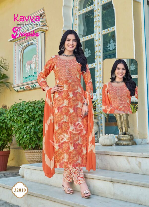 Kavya Deepika Vol 32 Straight Kurti Bottom With Dupatta Catalog Collection - Image 11