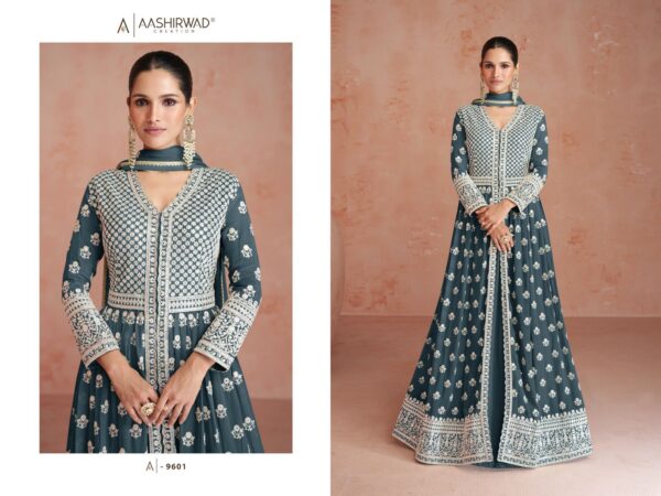 Aashirwad Orchid Georgette Salwar Kameez Catalog Collection - Image 4