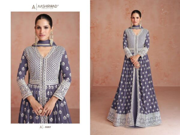 Aashirwad Orchid Georgette Salwar Kameez Catalog Collection - Image 6