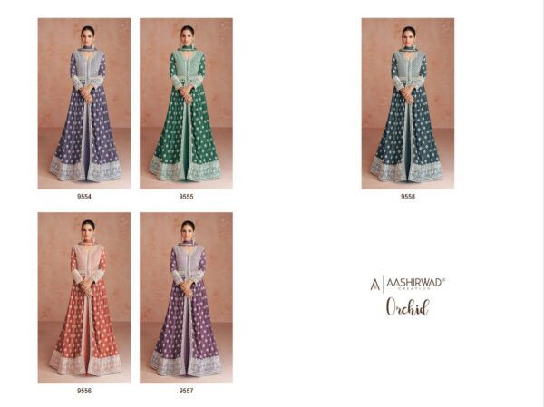 Aashirwad Orchid Georgette Salwar Kameez Catalog Collection - Image 7