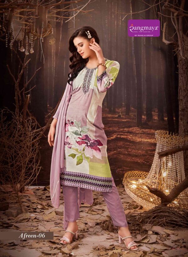 Rangmaya Afreen Rayon Digital Kurti Bottom With Dupatta Catalog Collection - Image 5