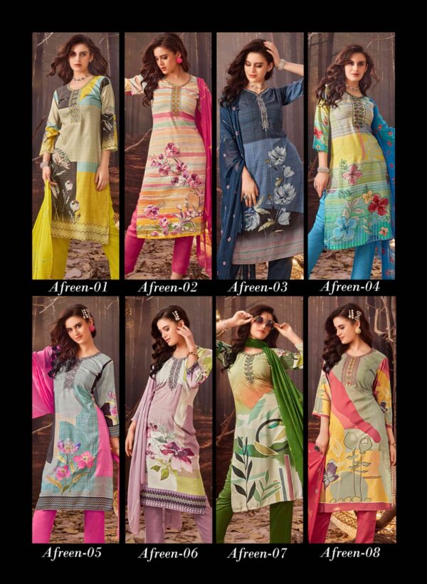 Rangmaya Afreen Rayon Digital Kurti Bottom With Dupatta Catalog Collection - Image 10