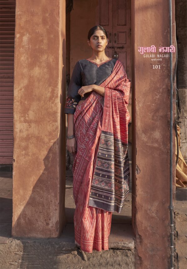 Ressa Gulabi Nagri Fancy Saree Catalog Collection - Image 5