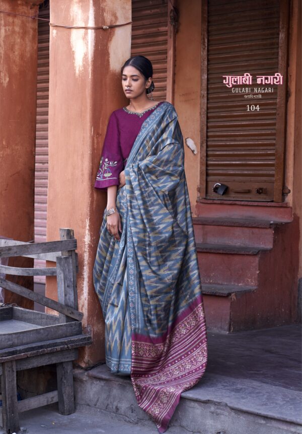 Ressa Gulabi Nagri Fancy Saree Catalog Collection - Image 8