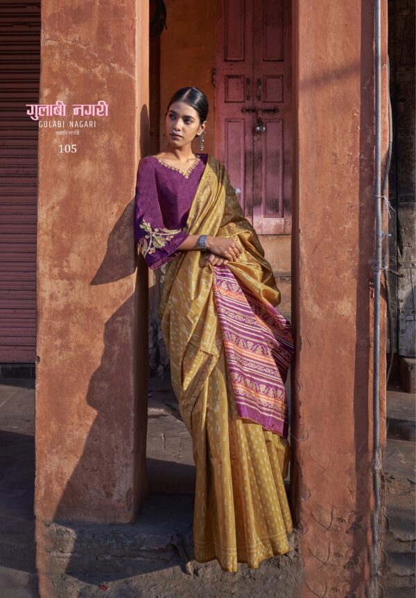Ressa Gulabi Nagri Fancy Saree Catalog Collection - Image 9