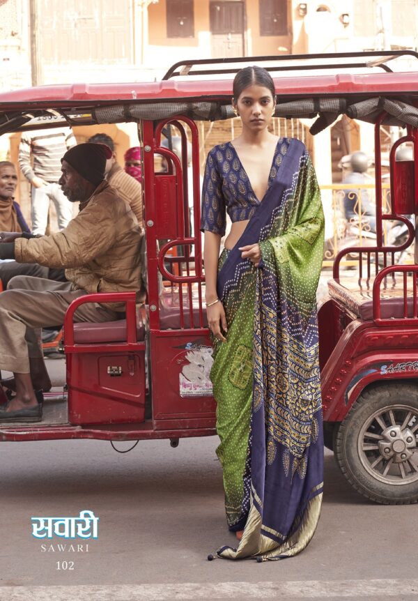 Ressa Sawari Gajji Lagdi Fancy Printed Saree Catalog Collection - Image 5