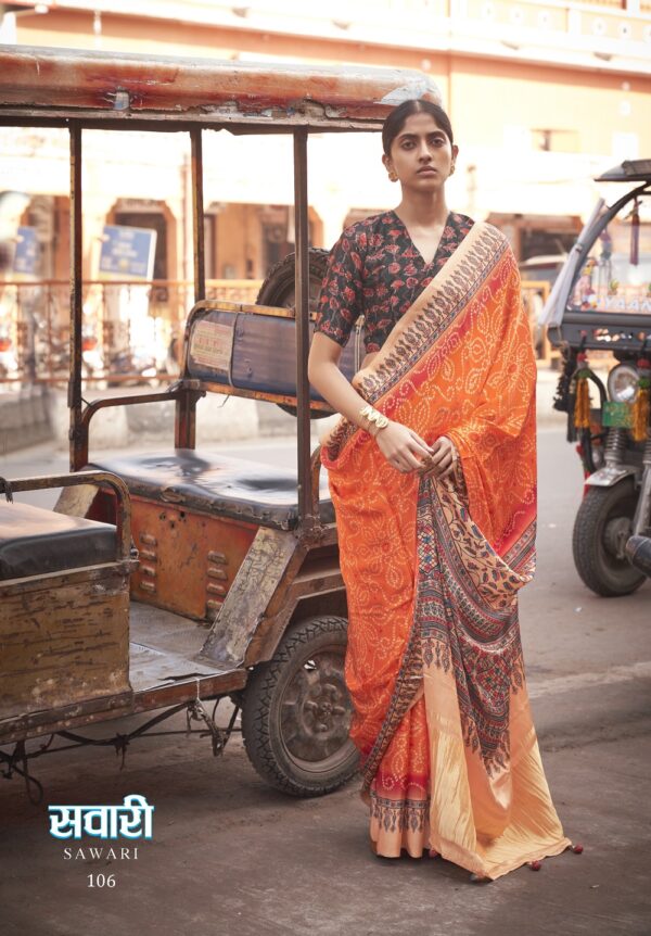 Ressa Sawari Gajji Lagdi Fancy Printed Saree Catalog Collection - Image 6