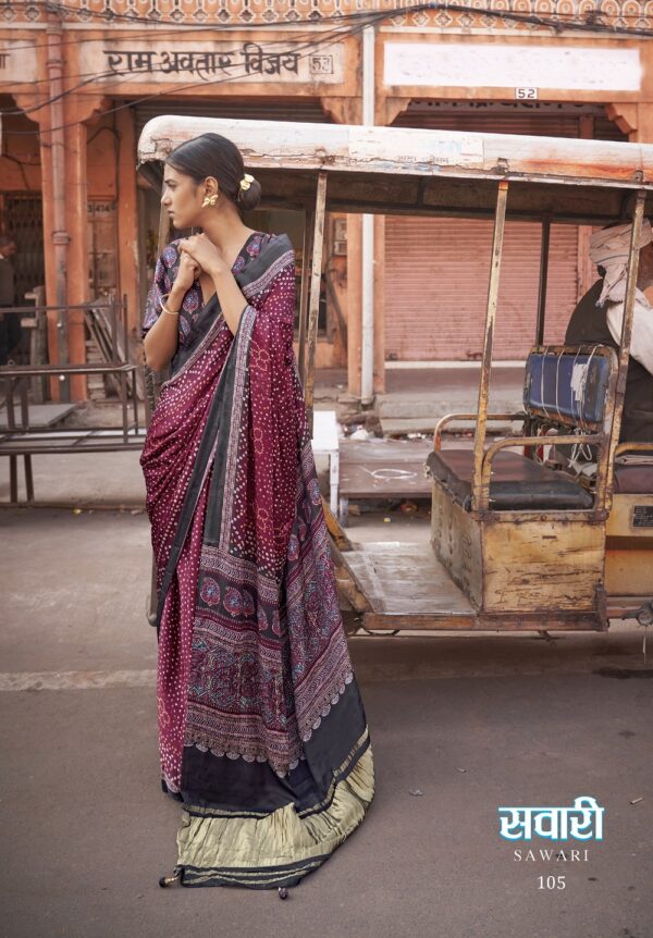 Ressa Sawari Gajji Lagdi Fancy Printed Saree Catalog Collection - Image 8