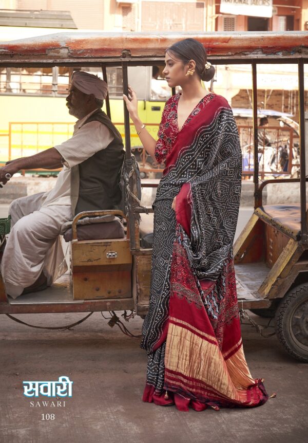 Ressa Sawari Gajji Lagdi Fancy Printed Saree Catalog Collection - Image 9