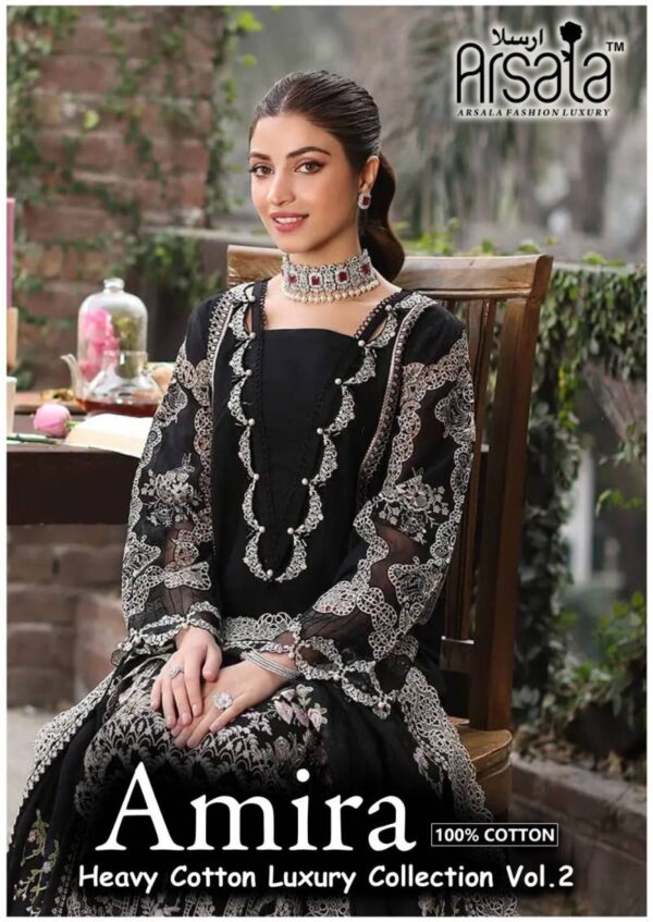 Arsala Amira Heavy Cotton Luxury Vol 2 Dress Material Catalog Collection