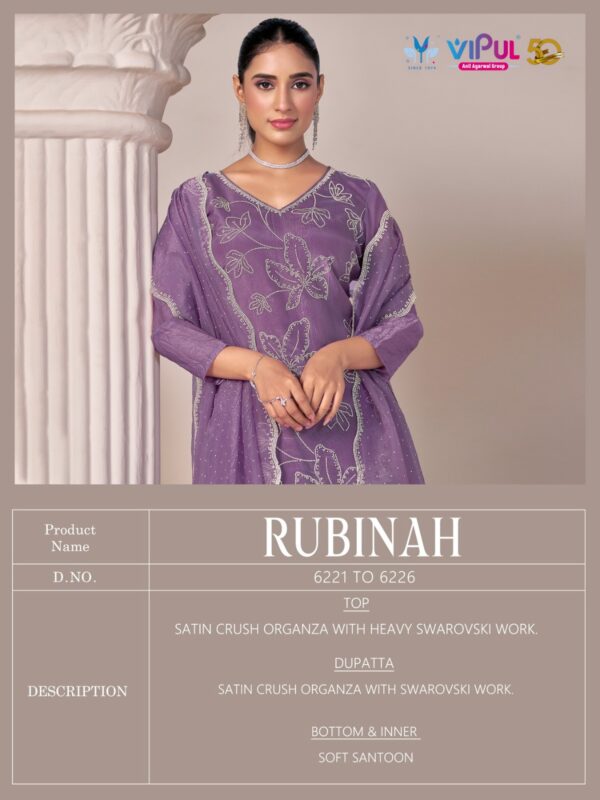 Vipul Rubinah Designer Salwar Kameez Catalog Collection - Image 3