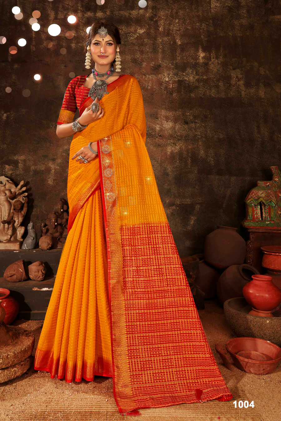 Saroj Nidhivan Jharkan Vol 1 Soft Crepe Silk Saree Catalog Collection - Image 5