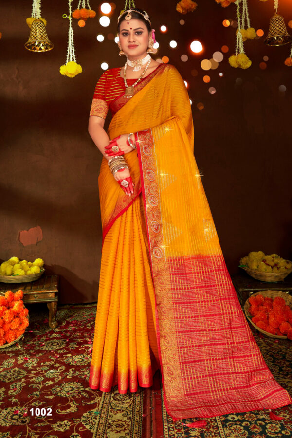 Saroj Nidhivan Jharkan Vol 2 Soft Crepe Silk Saree Catalog Collection - Image 4