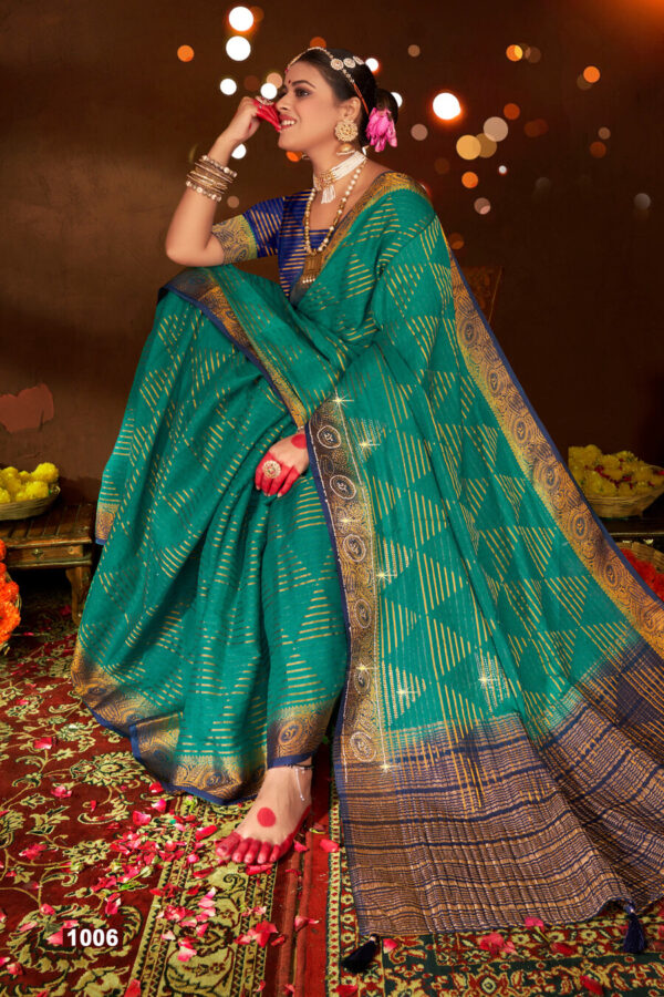 Saroj Nidhivan Jharkan Vol 2 Soft Crepe Silk Saree Catalog Collection - Image 5