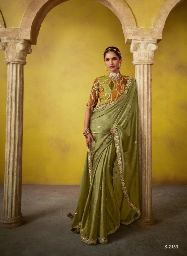Kimora Divani Embroidered Designer Saree Catalog Collection - Image 7