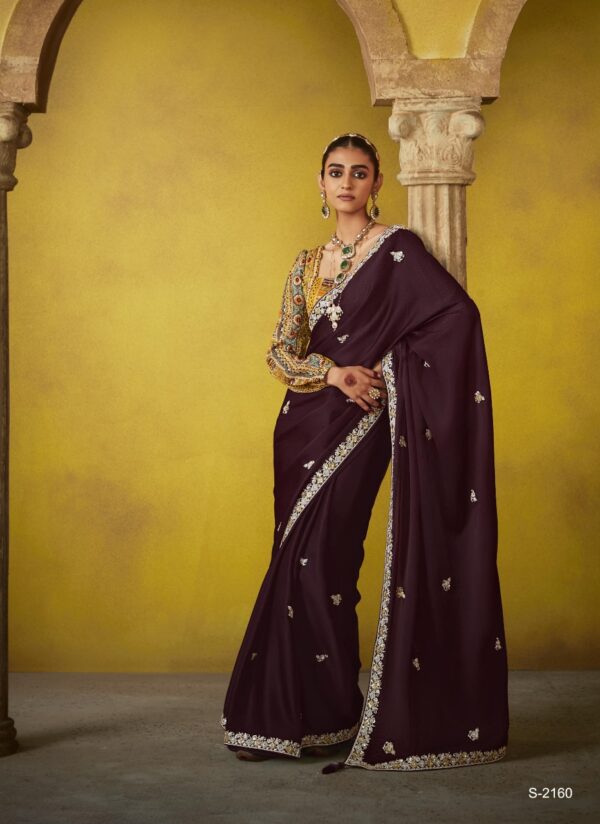 Kimora Divani Embroidered Designer Saree Catalog Collection - Image 11