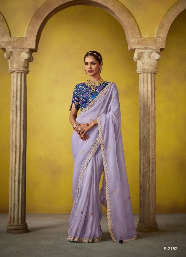 Kimora Divani Embroidered Designer Saree Catalog Collection - Image 12