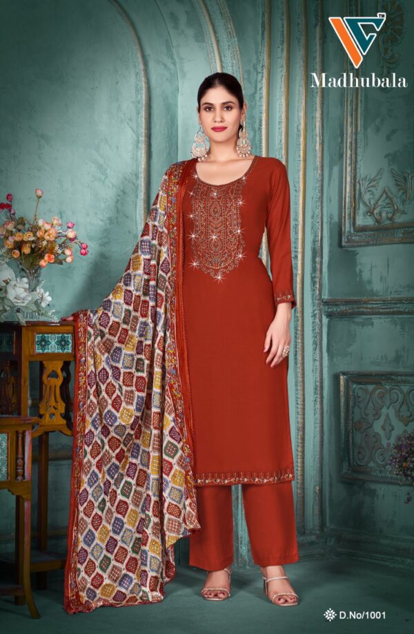 Vandana C Madhubala Vol 1 Rayon Dress Material Catalog Collection - Image 5