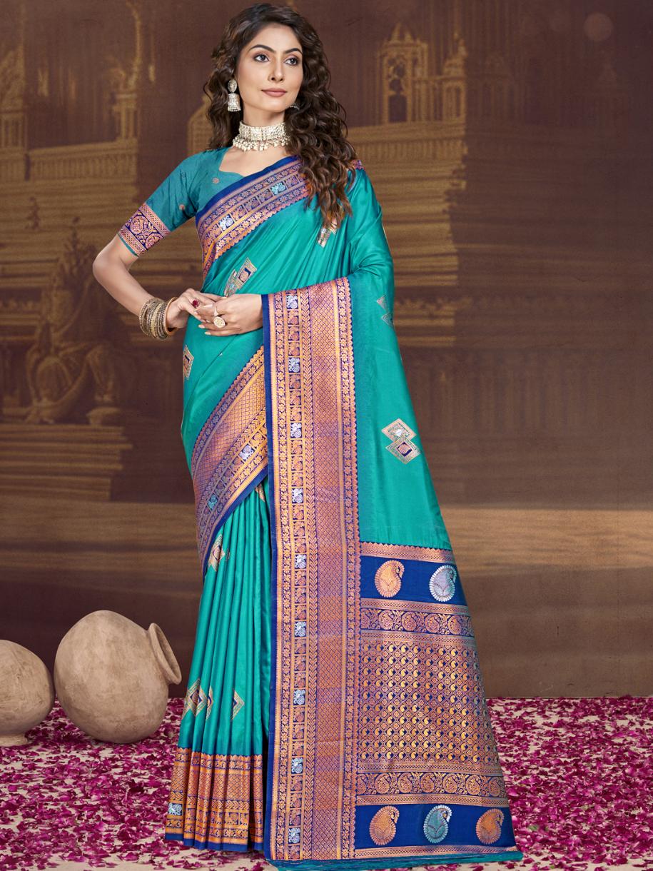 Bunawat Ocean Silk Vol 1 Wedding Wear Saree Catalog Collection Exporter - Image 5