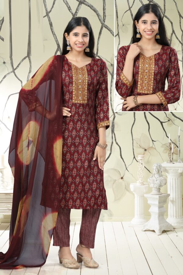 Maahika Pant Set 8747 Capsule Printed Top Bottom With Dupatta Catalog Collection - Image 3