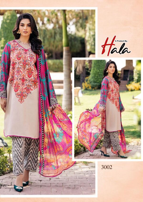 Hala Hezal Luxury Heavy Cotton Dress Material Catalog Collection Wholesaler - Image 7