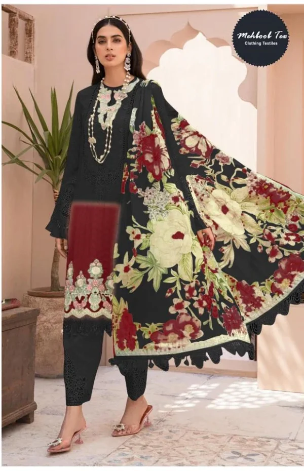 Mehboob Tex 1453 Chiffon Dupatta Pakistani Salwar Suits Catalog Collection