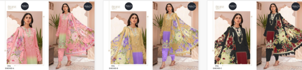 Mehboob Tex 1453 Chiffon Dupatta Pakistani Salwar Suits Catalog Collection - Image 5