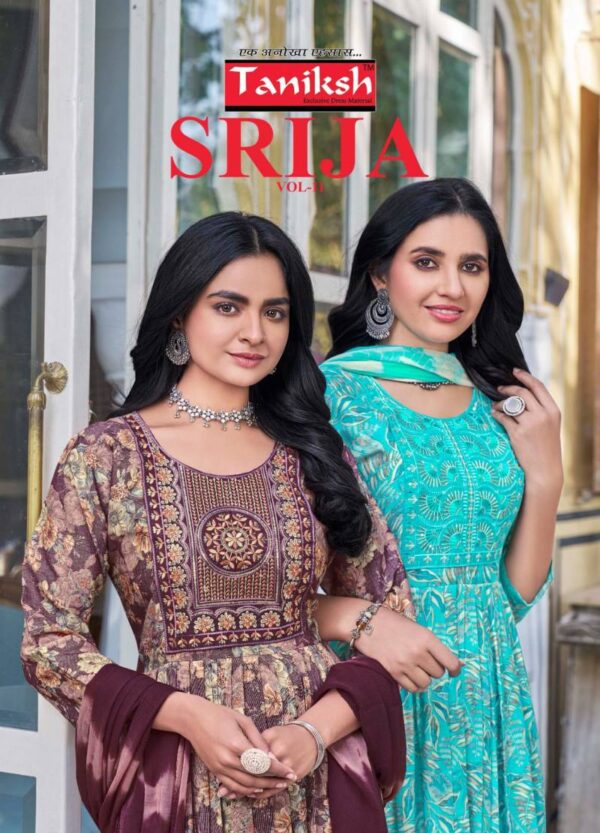 Taniksh Srija Vol 11 Rayon Printed Kurti Bottom With Dupatta Catalog Collection Wholesaler