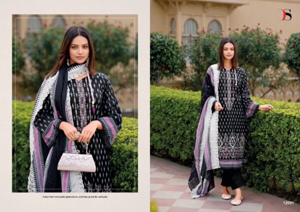 Deepsy Bin Saeed 12 Cotton Pakistani Salwar Kameez Catalog Collection Wholesaler - Image 7