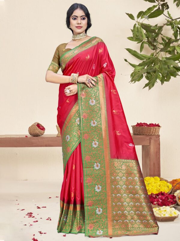 Bunawat Nirupa Silk Vol 5 Wedding Wear Silk Saree Catalog Collection Wholesale - Image 3