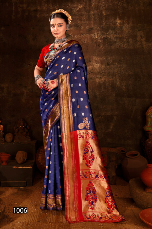 Saroj Morni Silk Vol 3 Beautiful Paithani Silk Saree Catalog Collection At Wholesale Rate - Image 2