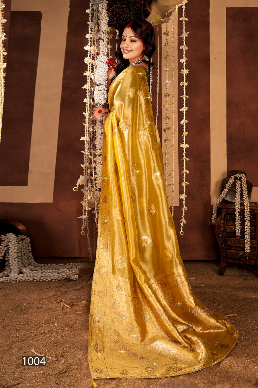 Saroj Satrani Tissue Jharkan Vol 1 Soft Tissue Saree Catalog Collection Supplier - Image 3