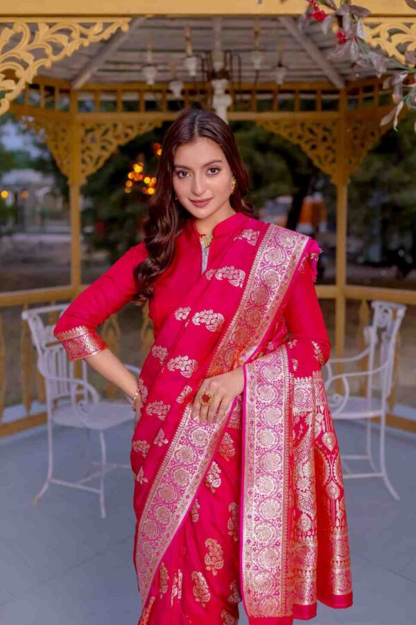 Kc 3064 Banarasi Satin Silk Festive Wear Saree Catalog Collection Wholesale Supplier - Image 2