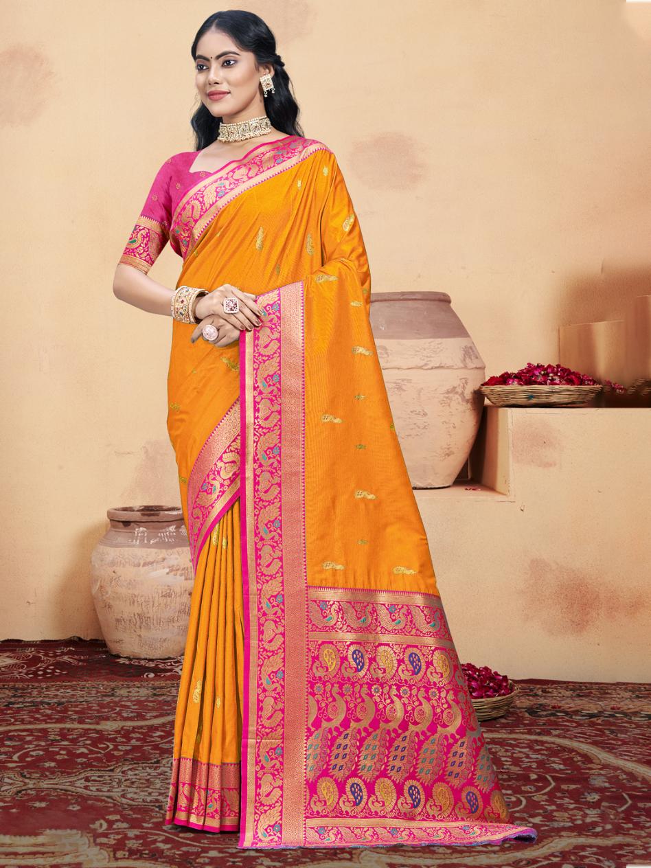 Bunawat Gulprabha Silk Vol 1 Festive Wear Silk Saree Catalog Collection Wholesale Exporter - Image 4